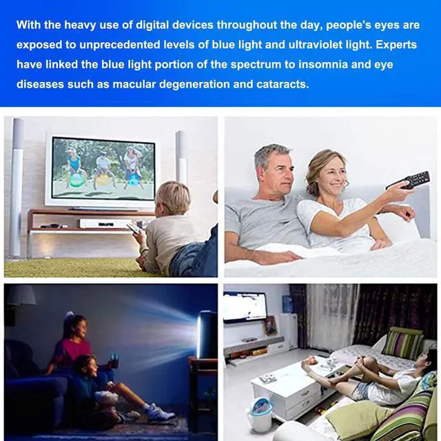 Alt view image 5 of 5 - TYRHMY Anti Glare Film for TV 50 inch,Anti Blue Light Relieve Eye Strain and Reduce TV Screen Glare,50 inch Glare Film,50 inch TV Screen Protector Film Outdoor