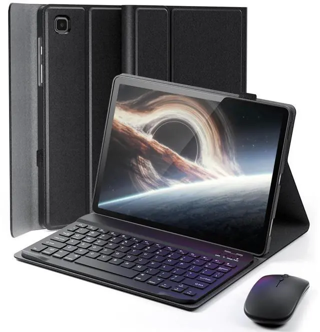 Main image of Case Keyboard for Samsung Galaxy Tab A7 Lite 8.7 inch 2021 - Mouse and Detachable Magnetic Keyboard Slim Case Auto Sleep/Wake (Black)