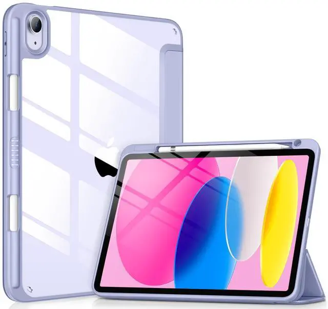 Alt view image 2 of 5 - VIKESI for iPad 10th Generation Case 2022- Blue Purple Bundle with Apple Pencil Case-Rose Gold