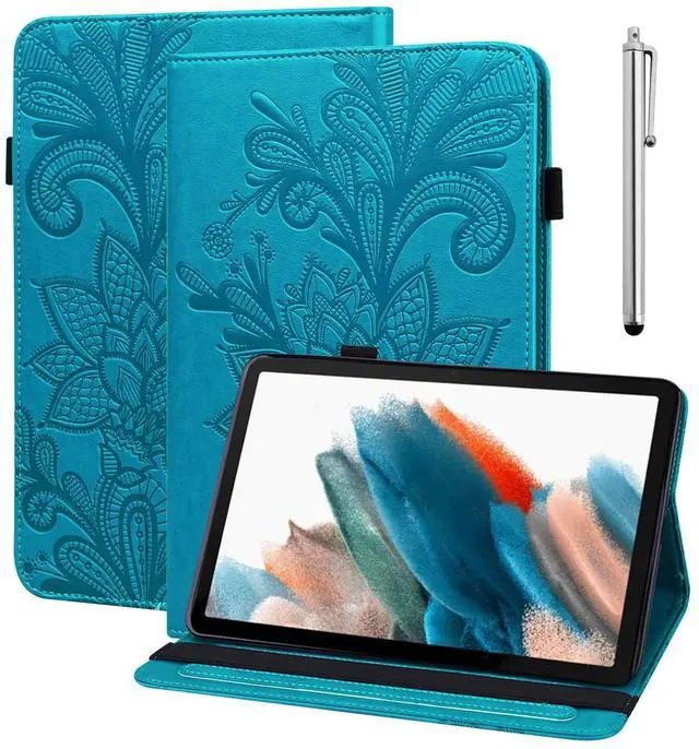 Main image of VODEFOX Case for 7" Kindle Paperwhite 12th Generation 2024 and Kindle Colorsoft Signature Edition 2024, Floral PU Leather Cover with Auto Wake/Sleep for Kindle Paperwhite 2024 - Blue