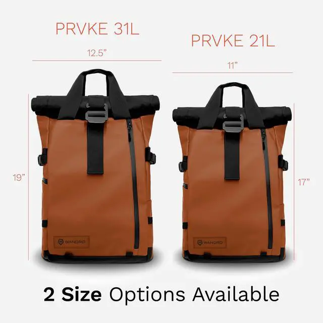 Alt view image 3 of 5 - WANDRD All-New PRVKE 31L Photography Travel Backpack - Photo Bundle - Indoor/Outdoor Backpack (Sedona Orange)