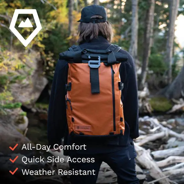 Alt view image 2 of 5 - WANDRD All-New PRVKE 31L Photography Travel Backpack - Photo Bundle - Indoor/Outdoor Backpack (Sedona Orange)