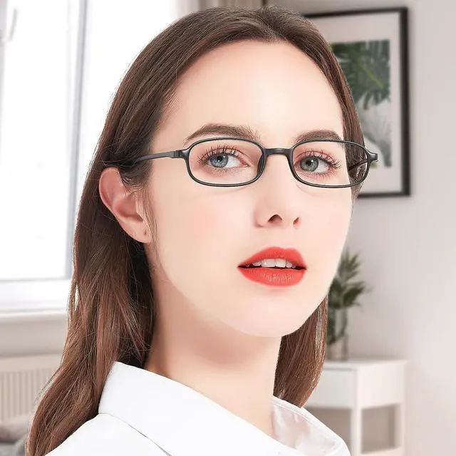 Alt view image 2 of 5 - WEMOOTANTS 4 Packs Narrow Blue Light Blocking Reading Glasses 2.0 Men Women Lightweight Black Readers 1.0 1.5 2.00 2.5 3.0 3.5 4.0