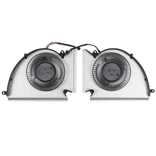 Alt view image 3 of 5 - New CPU + GPU Cooling Fan Replacement for MSI GE76 GP76 WE76 MS-17K3 MS-17K2 MS-17K1 Series PABD1A010SHR-N451 PABD1A010SHL-N452 DC12V 0.6A Fan