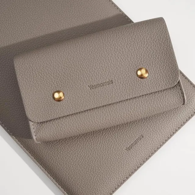 Alt view image 4 of 5 - Yesmornsis PU Leather Padded Laptop Sleeve 16Inch Compatible with MacBook Pro 16, 15Inch Laptop Bag Compatible with MacBook Pro 15 with Charger Pouch Color Camel