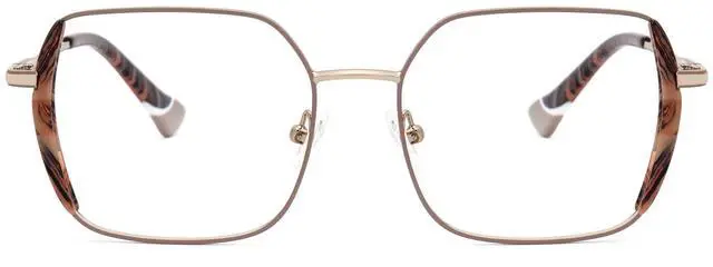 Alt view image 2 of 4 - Zeelool Classic Square Blue Light Blocking Glasses for Women Men ZJGM309460-02 Gold