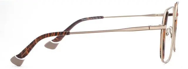 Alt view image 4 of 4 - Zeelool Classic Square Blue Light Blocking Glasses for Women Men ZJGM309460-02 Gold