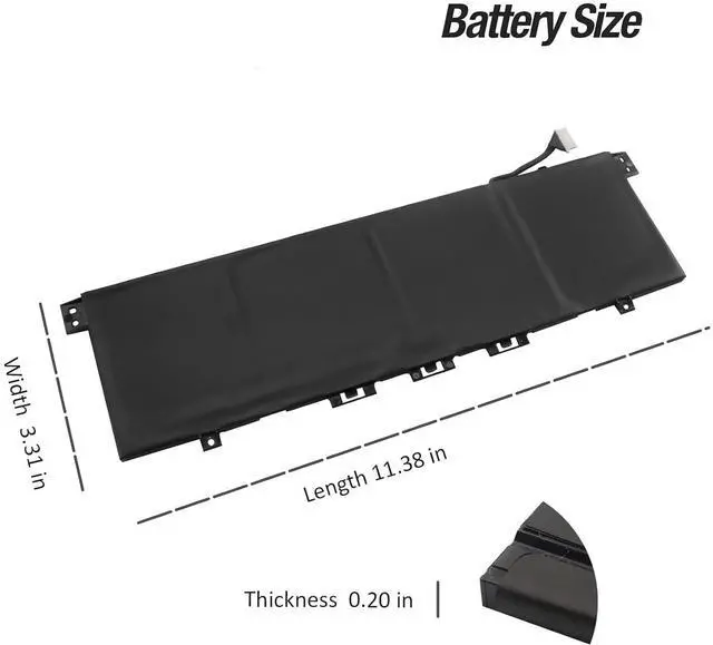 Alt view image 2 of 4 - HP KC04XL 15.4V 53.2Wh 3454mAh Laptop Battery for HP Envy X360 13-AG 13-AH 13-AQ 13-AR 13-AG0001LA 13-AH0051WM 13-AQ1029TX 13-AR0501SA P/N: HSTNN-DB8P HSTNN-IB8K KC04053XL L08496-855 L08544-1C1