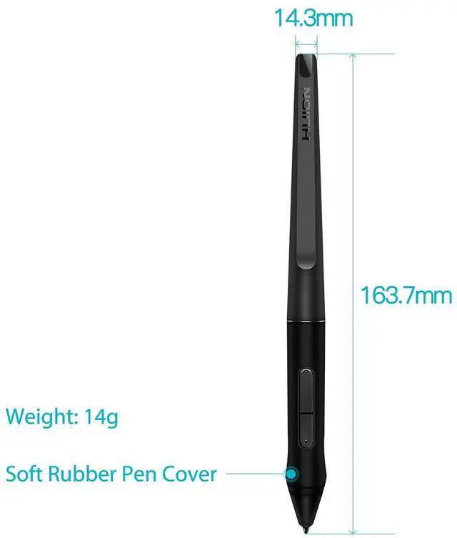 Alt view image 4 of 5 - HUION PW500 Battery-Free Stylus for Huion KAMVAS GT-191V2(500K) / KAMVAS PRO 20/PRO 22 and Inspiroy Q11KV2 / WH1409V2 Graphics Tablet