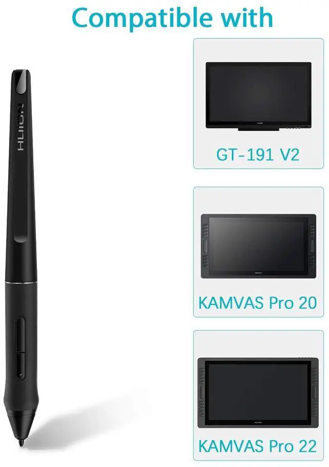 Alt view image 5 of 5 - HUION PW500 Battery-Free Stylus for Huion KAMVAS GT-191V2(500K) / KAMVAS PRO 20/PRO 22 and Inspiroy Q11KV2 / WH1409V2 Graphics Tablet
