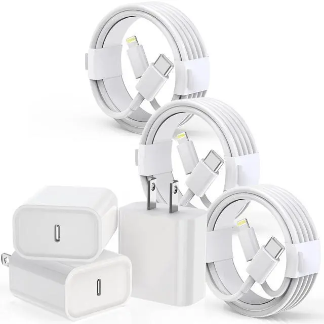 Main image of iPhone Charger Cord 6FT,3PackApple MFi Certified USB C iPhone Fast Charger Phone Charging Travel Plug Charger Block Quick Apple Cord Lightning Cable for iPhone 14/13/12/11 Pro Max/XR/X/XS/SE2022
