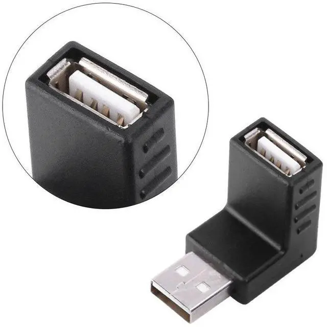Alt view image 3 of 5 - 40 Pack USB Adapter Kit, Angled Micro Mini USB Type B Converter Set for Cable Management and Device Connectivity Solutions