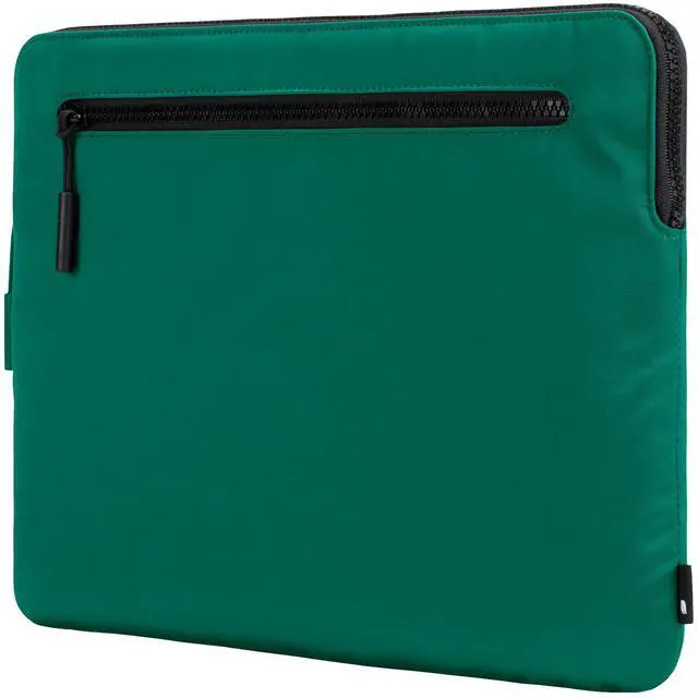Main image of Incase Compact Laptop Sleeve with Flight Nylon - 16-inch MacBook/Laptop & iPad/Tablet Sleeve - Faux Fur Lining, Lightweight, Durable, Weather Resistant, Slip Pocket for Accessories - Malachite Green