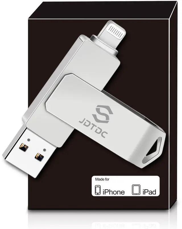 Main image of Genuine Apple MFi Certified iPhone USB Flash Drive 128GB - Real Capacity - No Fake Storage, Genuine Lightning, encrypted Auto Backup Photo Stick for iPhone iPad Photos/Videos - Avoid Fake MFi Clones!