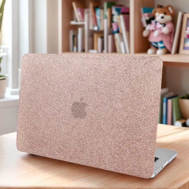 Alt view image 3 of 5 - KECC Compatible with MacBook Pro 13 inch Case 2020-2025, 2016-2019 Release M2 M1 A2338 A2289 A2251 A2159 A1989 A1706 A1708 Plastic Hard Shell + Keyboard Cover + Sleeve + Screen Protector, Rose Gold Sp