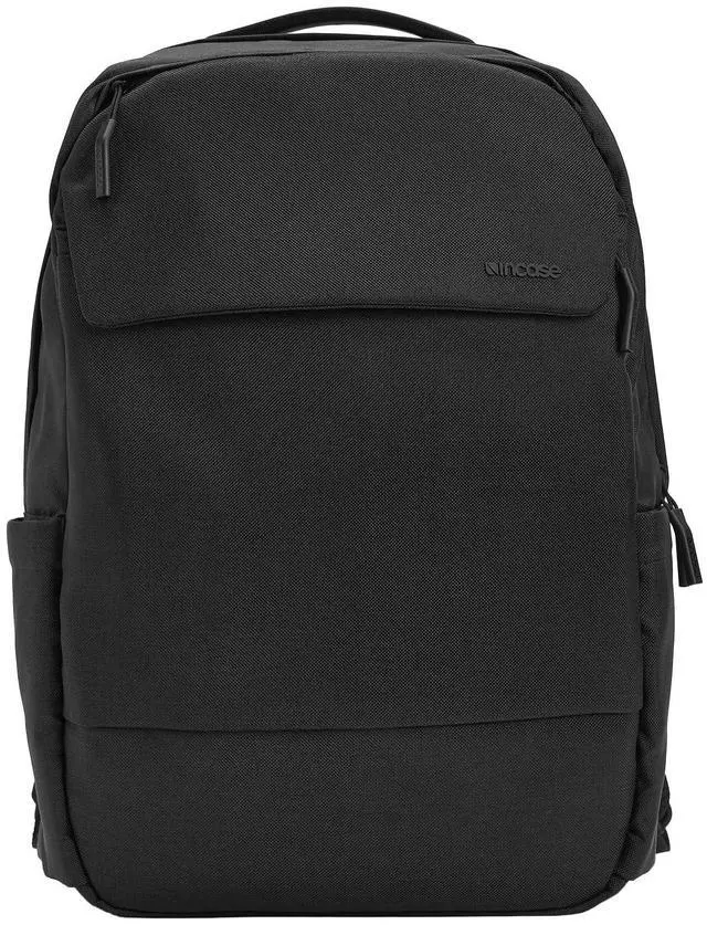 Main image of Incase Crosstown Backpack 20L  Durable Backpack Work, Travel & Daily Use  Faux Fur laptop pocket. External Zippered Pocket, Water Bottle Slips & Travel Pass-Through. Black