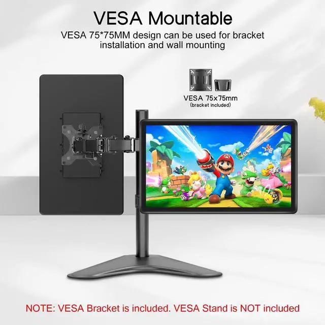 Alt view image 5 of 5 - MAGEX 15.6" Touchscreen Monitor, HDMI VGA DVI FHD 1080p IPS Rp Pi Touch Screen Monitor 10-Point Touch Display with Remote Control Speakers VESA Touch Screen for PC, Pi, POS, Industrial Medical