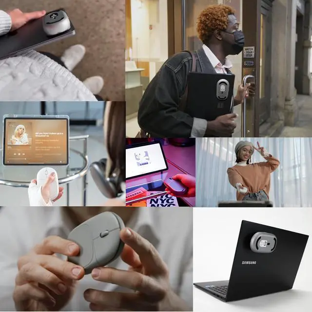 Main image of ventaron Magnito  Magnetic Wireless Bluetooth Mouse for MacBook, iPad, Laptop, Windows, Chrome OS, Linux  Compact & Portable, Attachable, Silent Clicks  The Best Travel Mouse (Pink)