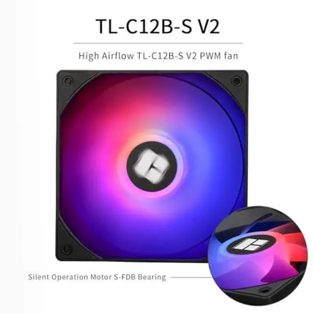 Alt view image 2 of 5 - Thermalrlght Aqua Elite 240 V3 Liquid CPU Cooler, AIO Pump Head Speed up to 3300RPM, TL-C12B-S V2×2 PWM Fans,for AMD/AM4/AM5, Intel LGA1150/1151/1200/2011/1700, Computer CPU Aio Cooler