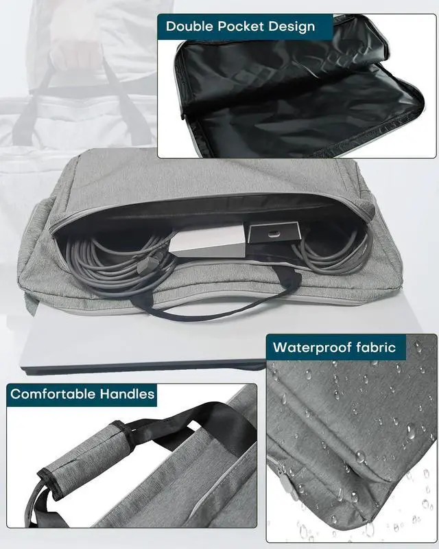 Alt view image 5 of 5 - LuxiSync Traveling Case for Starlink Gen 3, Gen 3 Carry Case for Outdoor Camping and RV Trips, Easy-to-Carry Organizer for Starlink Dish and Accessories