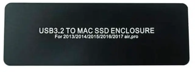 Alt view image 3 of 5 - Jorkar External SSD Enclosure USB-C 3.2 for 12+16 Pin MacBook Air/Pro mid 2013-2017, CNC Hard Drive Case for A1466 A1465 A1502 A1398, Portable SSD Reader Box