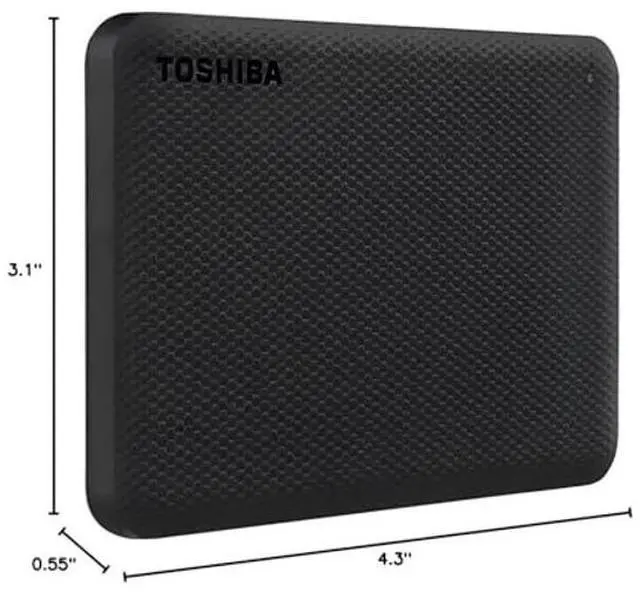 Alt view image 4 of 4 - Toshiba Canvio Advance 2TB Portable External Hard Drive USB 3.0, Black - HDTCA20XK3AA