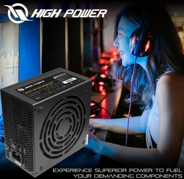 Alt view image 3 of 5 - HIGH POWER PC Power Supply Fully Modular 1300W 80 Plus Gold Certified ATX 3.0 & PCIE-5.0 Compliant, High-Performance, Efficiency, and Reliability. Active PFC, and All Protections.