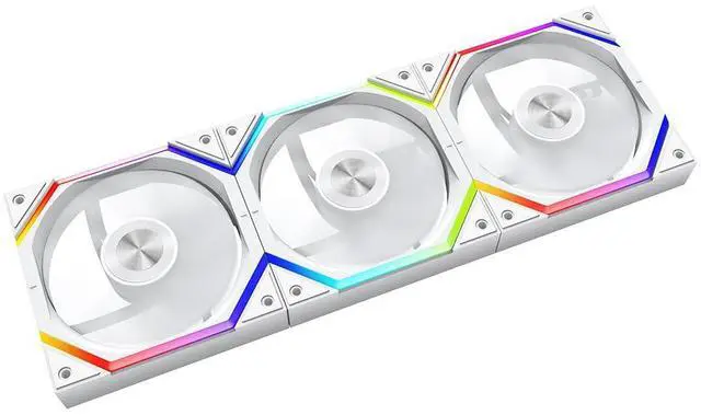 Main image of ICOLER SR120 PC Fan 120mm ARGB and PWM Reverse FanAxle Core Double Ring CD Pattern ModuleDaisy-Chain 5V ARGB120mm Triple PackSuitable for Computer CaseWhite