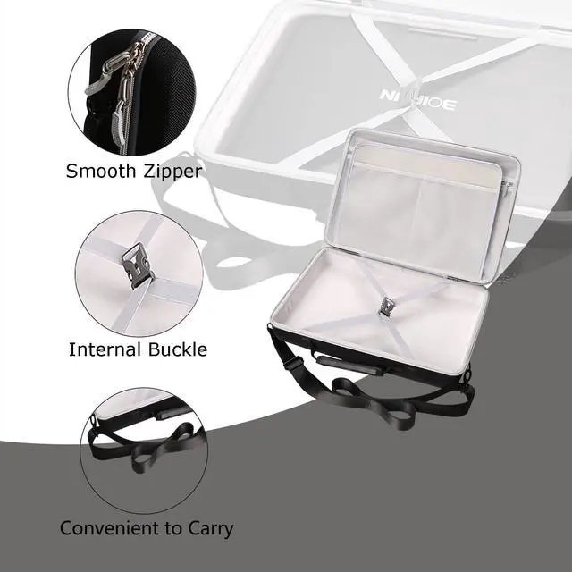 Alt view image 5 of 5 - Tourmate Hard Storage Case for BOIFUN/YOTON/POFOTO 17.5" Portable DVD Player,YOTON/PJGCWB 16.9" POFOTO 15.7" YOTON 15.5" Portable EVA Case (Only Case)