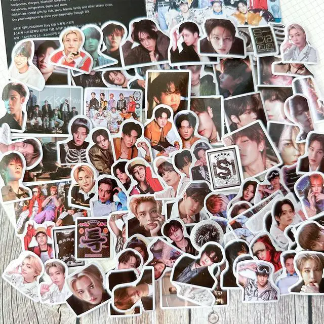 Alt view image 5 of 5 - Stray Kids 5 Star Album Merch Gift Box Set including 110 PCS Photocards, 16pcs Transparent Cards, 180pcs Laptop Stickers, 2pcs Keychain, 2pcs Lanyards and 2pcs Tape Rolls, Gift for SKZ Fans