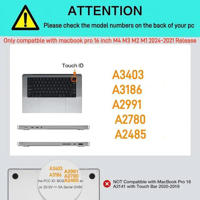 Alt view image 2 of 5 - BYCeKe Ultimate Matte Protection Case for MacBook Pro 16 inch M4 M3 M2 M1 2024-2021 A3403 A3186 A2991 A2780 A2485 Pro Max Chip,Matte Soft Anti-Scratch Military Shockproof Case&Keyboard Skin,Rose