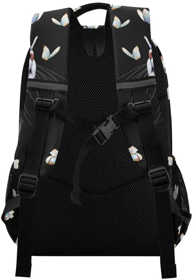 Alt view image 2 of 5 - ALAZA Cute Cat Kitten with Butterfly Backpacks Travel Laptop Daypack School Book Bag for Men Women