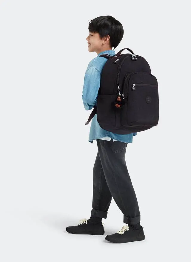 Alt view image 4 of 5 - Kipling Women's Seoul 15" Laptop Backpack, Durable, Roomy with Padded Shoulder Straps, Built-In Protective Sleeve