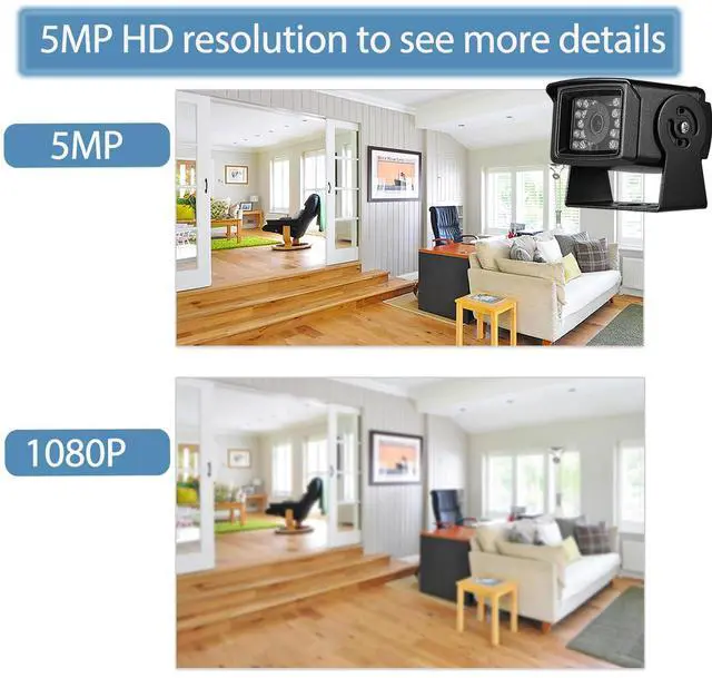 Alt view image 5 of 5 - REVODATA HD 5MP Mini POE IP Camera,Indoor/Outdoor Security Mini IP Camera IP65 Waterproof 18 pcs LEDs IR Night Vision 3.6mm Lens,Small POE P2P Video Cam,Motion Detection (I704-P-HS)