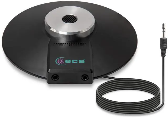 Main image of ECS WordForum 3.5mm TRS 360° Omnidirectional Stereo Conference Microphone for PC - with Daisy Chain Option, Condenser Mic for Teleconferencing - 1 Pack