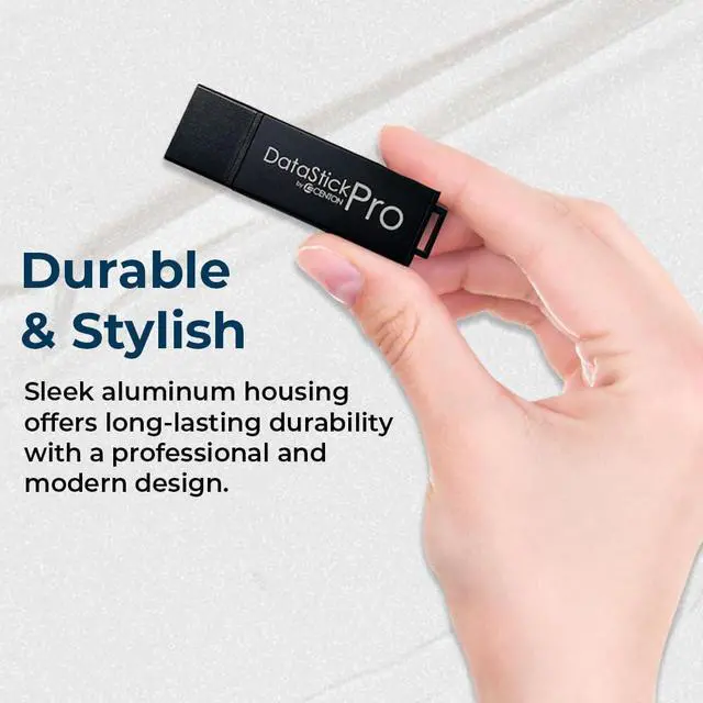 Alt view image 3 of 5 - Centon DataStick Pro USB 3.2 Gen 1 Flash Drive 128GB x 3, Black (S1-U3P6-128G-3B)
