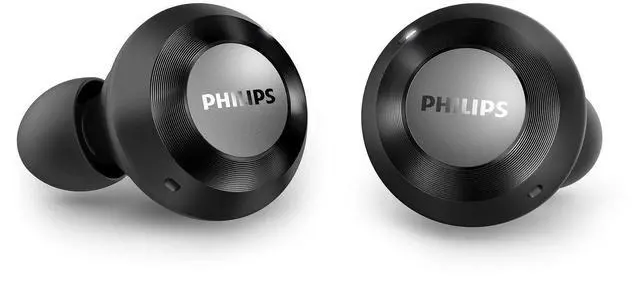 Alt view image 4 of 5 - Philips T8505 True Wireless Earbuds, Hybrid Active Noise Canceling (ANC), Bluetooth 5.0 Voice Assistant, IPX4 Splash Resistant, App Control, USB-Charging, Wireless Charging case Included (TAT8505BK)