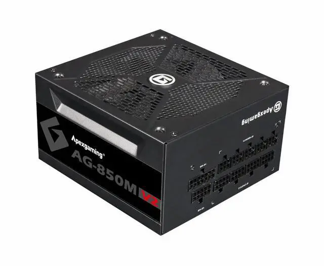 Alt view image 2 of 5 - New 2023 ApexGaming Intel V2-Compliant 850W 80+ Gold Full Modular Gaming PSU ; Fully Optimized for Intel i9/i7/i5 Gen 11/10 CPU ; Support Latest nVidia/AMD GPU
