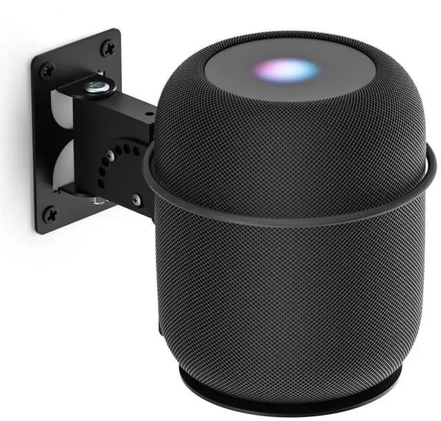 Main image of Adjustable Speaker Mounts for Homepod 2 Wall Mounting Bracket & Homepod 2nd Mount - Speaker Mount for Homepod 2nd Gen Shelf, Black