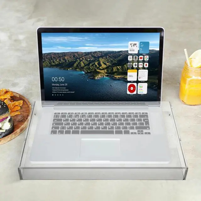 Alt view image 5 of 5 - Veemoon Computer Acrylic Keyboard Cover Clear Mechanical Keyboard Dust Cover Computer Keyboard Cover Transparent Protector Keyboard Protective Case 15.6inch Laptop Mouse