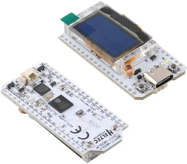 Alt view image 2 of 5 - 2 Sets 0.96 inch OLED WiFi Esp32 Lora V3 Development Board Type-C USB SX1262 Lora Module Integrated WiFi Bluetooth 868MHZ 915MHZ + IPX IPEX 1.13 UF.L Antennas + Cases