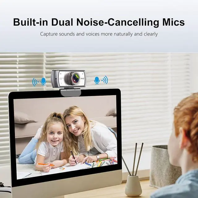 Alt view image 4 of 5 - Wide Angle Webcam,120 Degree Large View Spedal 920 Pro Video Conference Camera, Full HD 1080P Live Streaming Web Cam with Built-in Microphone, USB Webcam for Mac, PC, Laptop and Desktop