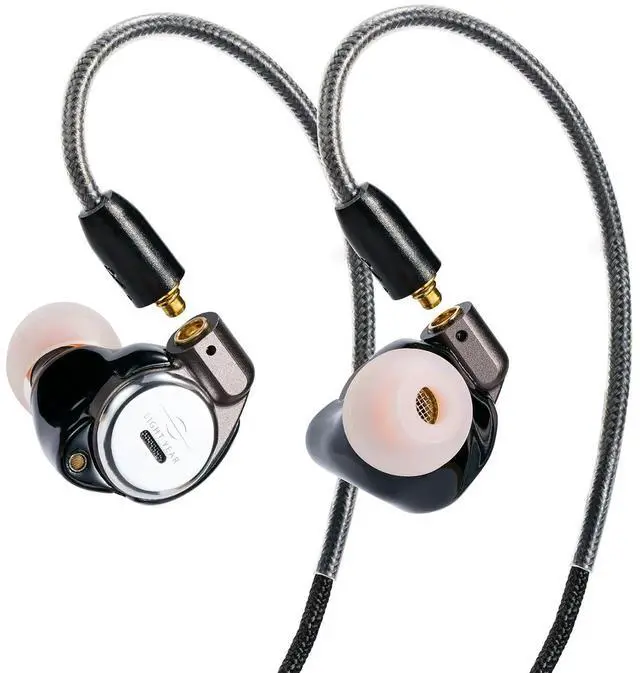 Main image of ROSESELSA Star City 5 Pro 1DD+2BA Hybrid Headphones HiFi Wired Earbuds in Ear Earphones High Fidelity with IEM MMCX Cable (Night, 3.5mm MMCX)