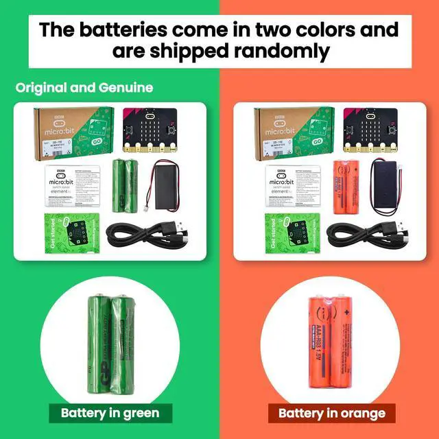 Alt view image 3 of 5 - KEYESTUDIO Micro:bit V2 Go Kit Original Microbit V2 Starter Kit, with Micro:bit V2, Battery Holder, Micro USB Cable