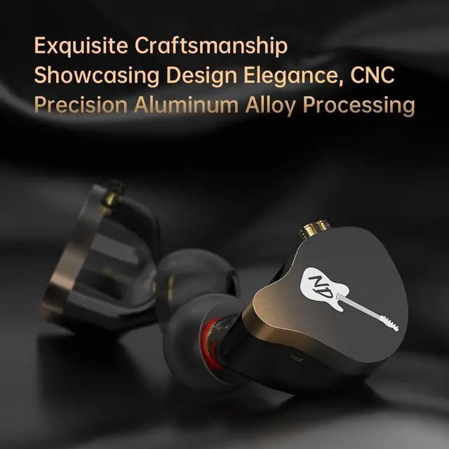 Alt view image 5 of 5 - Kinboofi ND-DD3 Adjustable Dual Magnetic Dynamic Earphone, 4 Adjustable Tuning Modes Wried Headphone, HiFi Quality in Ear Earphone with Detachaable 2pin Cable for Audiophile Musician (Blue, No Mic)