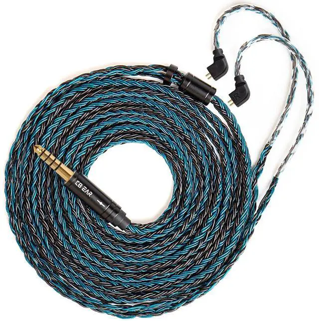 Main image of KBEAR ST16 Plus 2 Meter Detachable IEM Cable 16 Core 5N OCC Silver-Plated Long in-Ear Earphone Cable for HD414 HD650 HD600 Tin Audio T2 T2 PRO T3 T5 Westone TFZ Kinera Shozy Simgot (TFZ 4.4MM)