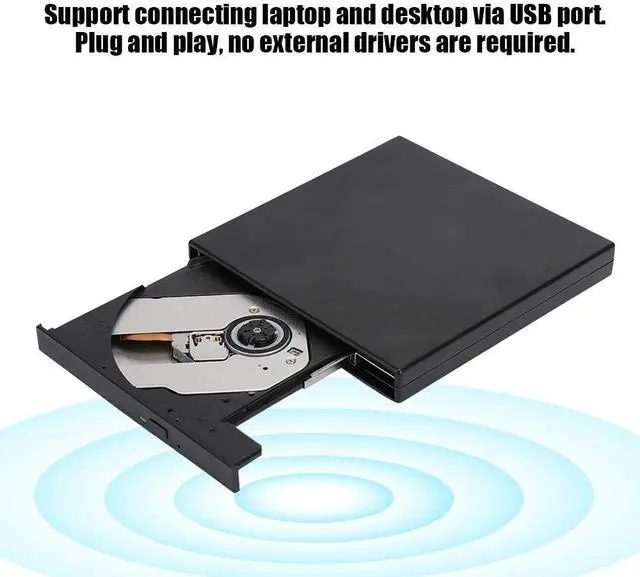 Alt view image 4 of 5 - fo sa Computer Optical Drive USB2.0 DVD,RW Portable External Laptop Desktop PC CD DVD RW for Win 2000,Win XP,Win Vista,Win 7