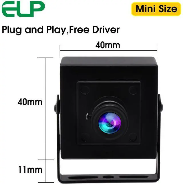Alt view image 5 of 5 - ELP Mini Box USB Camera for Computer 5megapixel HD Webcam with 3.6mm Lens for Machine Vision OV5640 UVC USB2.0 Lightburn PC Camera for Engraving Machine,3D Printer,Robot,3D Scanner