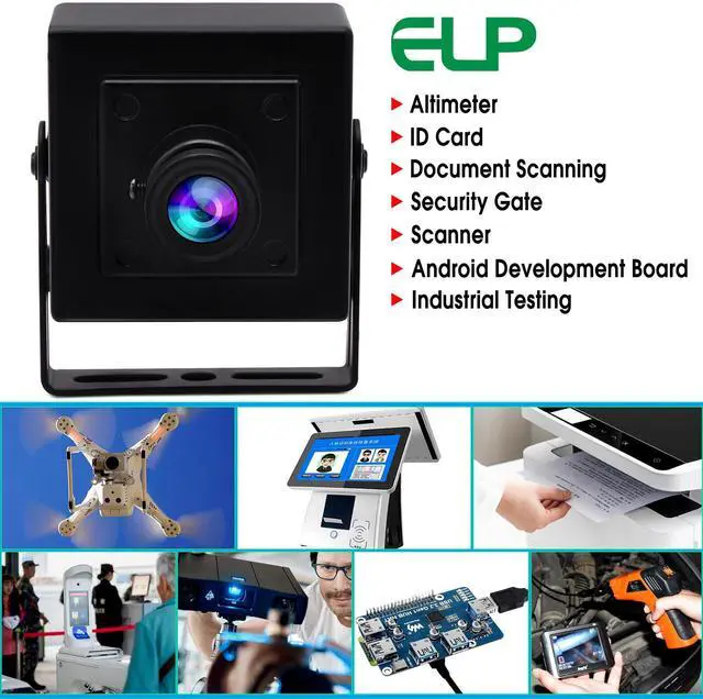 Alt view image 2 of 5 - ELP Mini Box USB Camera for Computer 5megapixel HD Webcam with 3.6mm Lens for Machine Vision OV5640 UVC USB2.0 Lightburn PC Camera for Engraving Machine,3D Printer,Robot,3D Scanner