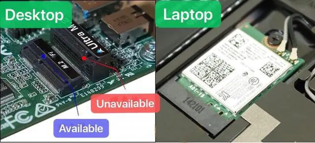 Alt view image 2 of 4 - AX210NGW WiFi 6E Card M.2 5400Mbps Tri-Band Wireless Module for Laptop,11AX WiFi Adapter with Bluetooth 5.3,MU-MIMO, Ultra-Low Latency, NGFF, Supports Windows 11/10 (64bit)